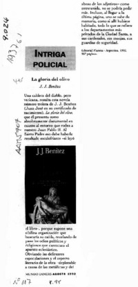 La Gloria del olivo  [artículo].