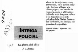 La Gloria del olivo  [artículo].