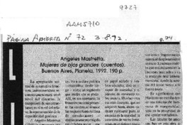 Mujeres de ojos grandes  [artículo] David Fuentealba L.