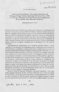 Antartic mineral exploitation, the emerging legal framework  [artículo] Helmuth Brunner Noerr.