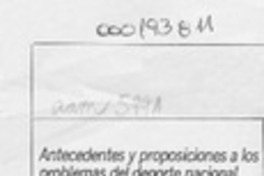 Deporte, política y comunicación  [artículo] Juan Facuse H.
