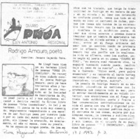 Rodrigo Amauro, poeta