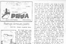 Rodrigo Amauro, poeta