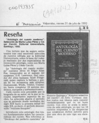 Reseña  [artículo] E. U.