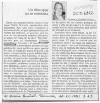 Un libro que no se comenta  [artículo] Fernando Montaldo Bustos.