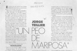 "Un peo de mariposa"  [artículo] Graciela Romero.