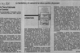 Sobre la tierra calcinada y otros cuentos