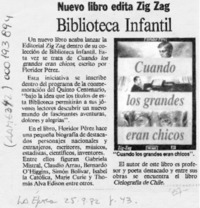 Biblioteca infantil  [artículo].