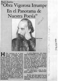 "Obra vigorosa irrumpe en el panorama de nuestra poesía"