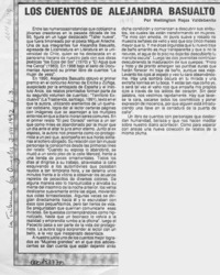 Los cuentos de Alejandra Basualto  [artículo] Wellington Rojas Valdebenito.