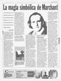 La magia simbólica de Marchant  [artículo] Enrique Volpe.