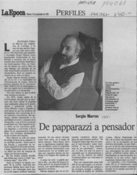 De paparazzi a pensador  [artículo] Richard Vera.