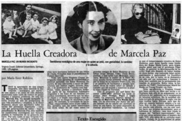 La huella creadora de Marcela Paz