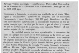 Ideologías y totalitarismos