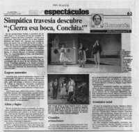 Simpática travesía descubre "Cierra esa boca, Conchita!"  [artículo] Italo Passalacqua C.