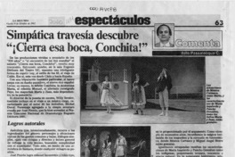 Simpática travesía descubre "Cierra esa boca, Conchita!"  [artículo] Italo Passalacqua C.