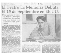 El Teatro La Memoria debuta el 15 de septimbre en EE. UU.  [artículo].