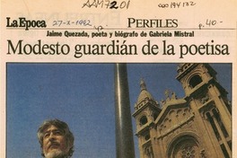 Modesto guardián de la poetisa