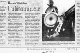 Una historia a cuestas  [artículo] Carolina Aránguiz.