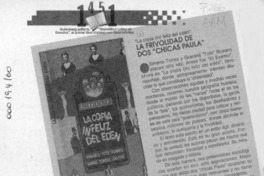 La frivolidad de dos "chicas Paula"  [artículo] Lucrecio.