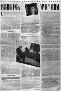 Escribir para vivir y reirse