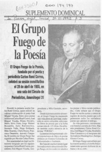 El Grupo Fuego de la poesía  [artículo].