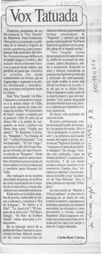 Vox tatuada  [artículo] Carlos René Correa.