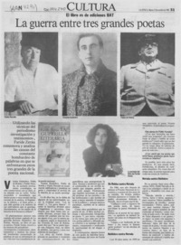 La Guerra entre tres grandes poetas