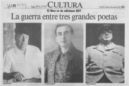 La Guerra entre tres grandes poetas