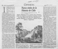 Nueva visión de la historia de Chile  [artículo] Luis Carlos Parentini Gayani.