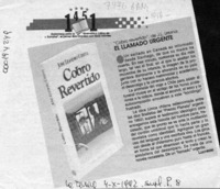 El llamado urgente  [artículo] Lucrecio.