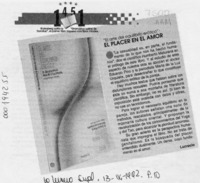 El placer en el amor  [artículo] Lucrecio.