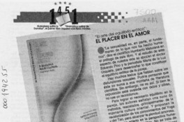 El placer en el amor  [artículo] Lucrecio.