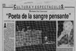 "Poeta de la sangre pensante"  [artículo] Luis Alberto Mansilla.
