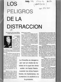 Los peligros de la distracción