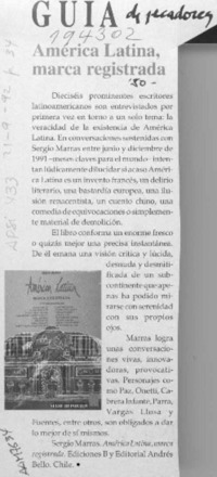 América Latina, marca registrada  [artículo].