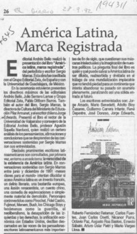América Latina, marca registrada  [artículo].