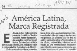 América Latina, marca registrada  [artículo].