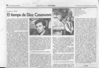 El tiempo de Díaz Casanueva  [artículo] Filebo.