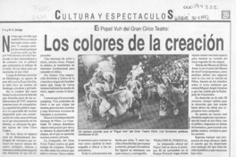 Los Colores de la creación  [artículo].