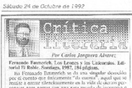 Fernando Emmerich, "Los leones y los unicornios"