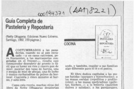 Guía completa de pastelería y repostería  [artículo] María Ester Roblero Cum.