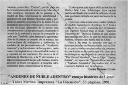 "Andenes de Ñuble adentro"  [artículo] Adolfo Márquez Esparza.