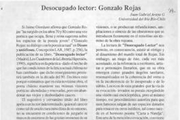 Desocupado lector, Gonzalo Rojas