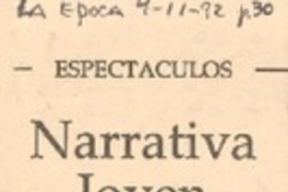 Narrativa joven