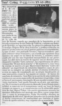 Teatro  [artículo] Pedro Labra.