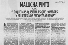 "Lo que más quisiera es que hombres y mujeres nos encontráramos"  [artículo] Elinor Comandari Kaiser.