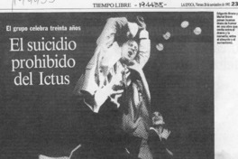 El suicidio prohibido del Ictus  [artículo] A. J.