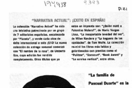 "Pascual Duarte" celebra su cumpleaños  [artículo].