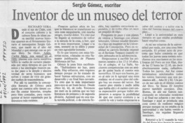 Inventor de un museo del terror  [artículo] Richard Vera.